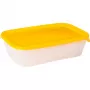 CURVER Fresh & Go set da 3 contenitori rettangolari per alimenti 2L + 1L + 0,5L giallo