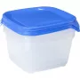 Curver Fresh & Go set da 3 contenitori per alimenti quadrati 1,2L blu