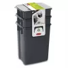 CURVER Biobox set di bidoni per rifiuti 2x10L + 6L grigio