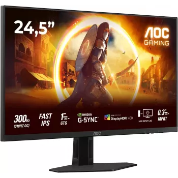 AOC 25G4SRE 24,5 pollici Full HD IPS monitor gaming, 180Hz, 0,5ms, DisplayHDR 400, FreeSync Premium, monitor regolabile in altezza AOC 25G4SRE (ricondizionato)