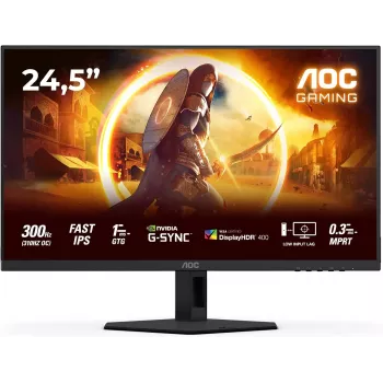 AOC 25G4SRE 24,5 pollici Full HD IPS monitor gaming, 180Hz, 0,5ms, DisplayHDR 400, FreeSync Premium, monitor regolabile in altezza AOC 25G4SRE (ricondizionato)