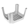 KEEEPER sgabello Tim 36,5 x 30 x 24 cm argento chiaro, bambù certificato FSC, portata 150 kg