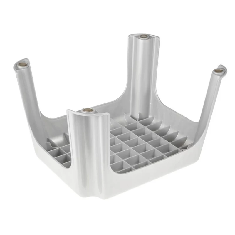 KEEEPER sgabello Tim 36,5 x 30 x 24 cm argento chiaro, bambù certificato FSC, portata 150 kg