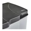 KEEEPER bidone con pedale per la raccolta differenziata 7+15L Gunnar 39,5x29x43,5cm argento chiaro