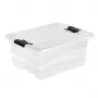 keeeper Crystalbox Cornelia scatola per il contenimento con coperchio, 12 L, trasparente, 39,5 x 29,5 x 17,5 cm