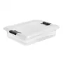Contenitore con coperchio keeeper Crystalbox Cornelia 7L, 39,5 x 29,5 x 9,5 cm, trasparente