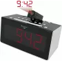 Soundmaster FUR6005 sveglia con proiezione FM e doppio allarme, display LED rosso, nero