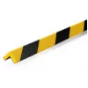 DURABLE C20 profilo paraspigoli magnetico, nero/giallo, confezione da 5