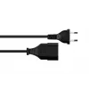 Kabelmeister prolunga euro Type-C su presa euro, nero, 0,75mm², 5m