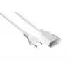 Kabelmeister SK0300-W010 prolunga euro, connettore maschio Type-C su connettore femmina euro, 1 m, 0,75 mm², bianco