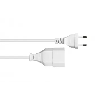 Kabelmeister SK0300-W010 prolunga euro, connettore maschio Type-C su connettore femmina euro, 1 m, 0,75 mm², bianco
