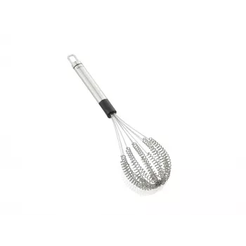 LEIFHEIT Speed Quirl M frusta manuale, acciaio inox, bianco/grigio, 26 cm