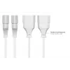 Kabelmeister prolunga euro Type-C su presa euro, bianco, 0,75mm², 5m