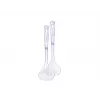 LEIFHEIT Sterling posate da insalata, acciaio inox con manici in plastica nera, set da 2 pezzi, lavabili in lavastoviglie