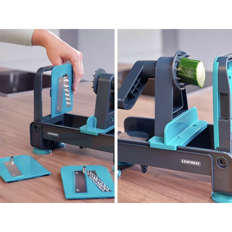 LEIFHEIT Table Scroll Cutter dispenser a parete per pellicola e pellicola trasparente, bianco
