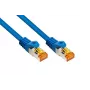 Cavo patch KABELMEISTER Cat.7 S/FTP, RJ45, TPE senza alogeni, blu, 1m