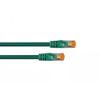 Cavo patch Kabelmeister RJ45 Cat.7 cavo grezzo, guaina TPE altamente flessibile, senza alogeni, verde, 1m