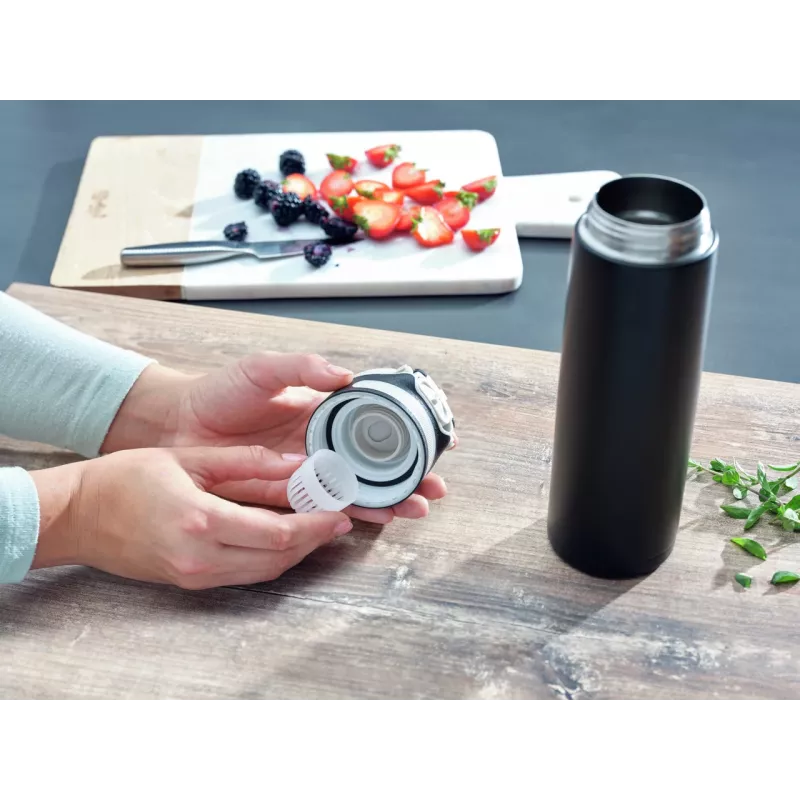 LEIFHEIT Thermo Flip 600ml tazza da viaggio isolata nera