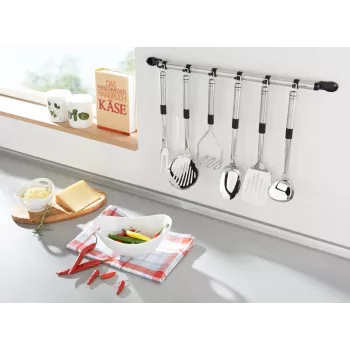 LEIFHEIT ProLine portautensili da cucina, acciaio inox, argento, 10,5 x 15 cm, da appoggio