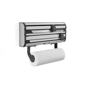 LEIFHEIT Parat Royal dispenser a parete per carta, pellicola e film, bianco/argento
