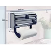 LEIFHEIT Parat Royal dispenser a parete per carta, pellicola e film, bianco/argento