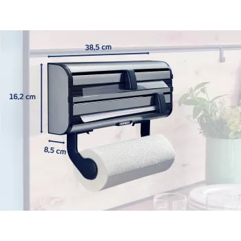 LEIFHEIT Parat Royal dispenser a parete per carta, pellicola e film, bianco/argento