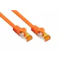 Cavo patch Kabelmeister Cat.7 S/FTP, RJ45, TPE senza alogeni, arancione, 3m