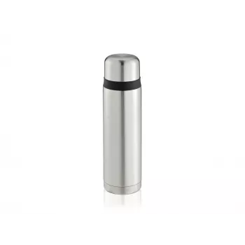 LEIFHEIT Thermos Coco 1,0L borraccia termica in acciaio inox con isolamento sottovuoto, argento
