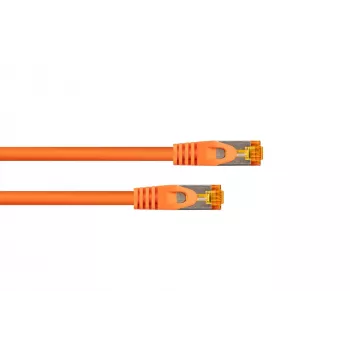 Cavo patch Kabelmeister Cat.7 S/FTP, RJ45, TPE, senza alogeni, arancione, 5 m
