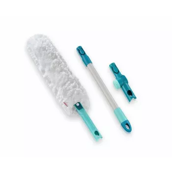 LEIFHEIT Superduster XL Pro Reach Set – panno cattura polvere elettrostatico 56 cm con manico 43 cm