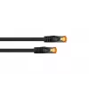 Cavo patch Kabelmeister RJ45 Cat.7 S/FTP, guaina TPE, senza alogeni, nero, 0,15m