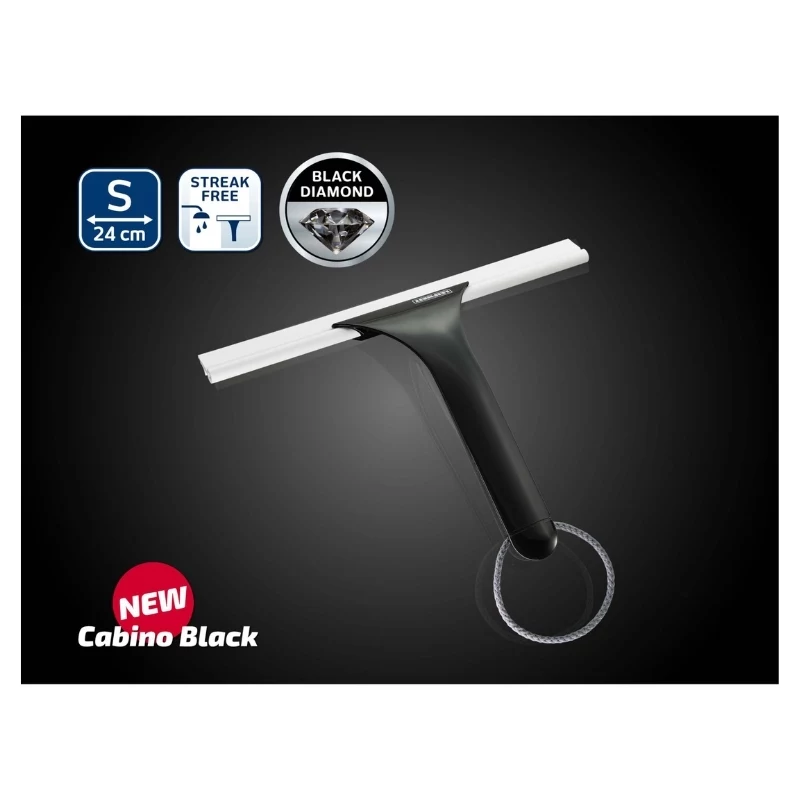 LEIFHEIT Cabino tergivetro per box doccia, nero, lama 24 cm