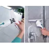 LEIFHEIT Nemo bocchetta di ricambio per box doccia, piastrelle e specchi – labbro in silicone 170 mm, grigio/bianco