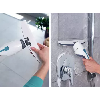 LEIFHEIT Nemo bocchetta di ricambio per box doccia, piastrelle e specchi – labbro in silicone 170 mm, grigio/bianco