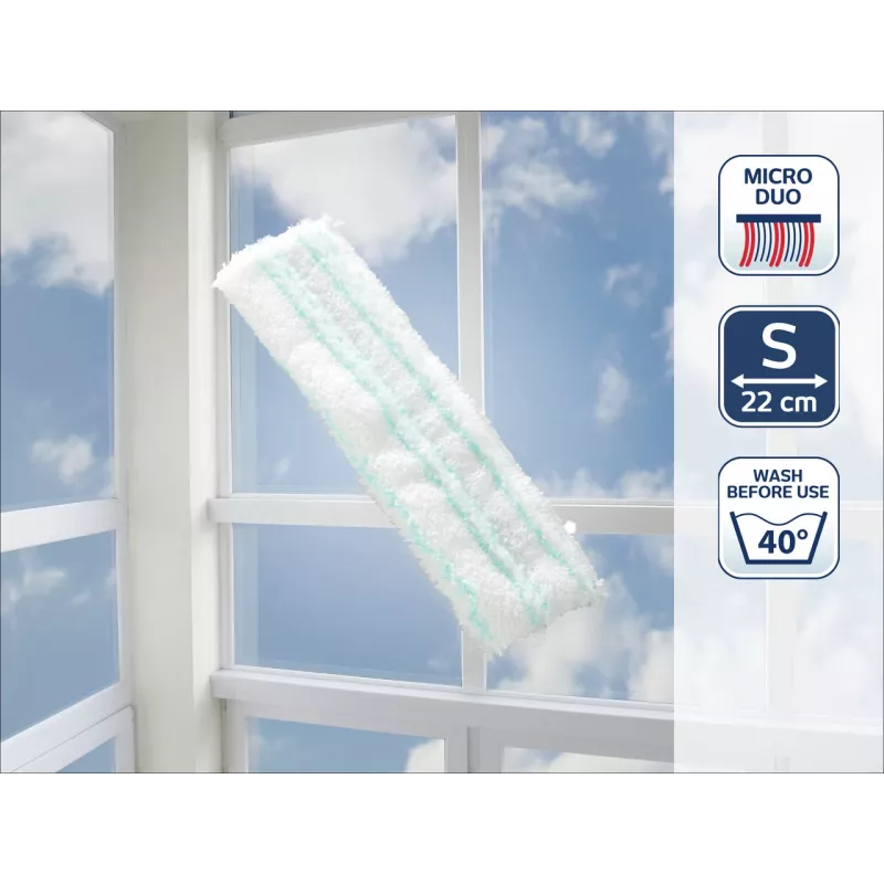 LEIFHEIT spazzola per finestre spugna di ricambio detergente per finestre e telai 3in1 Mini micro duo
