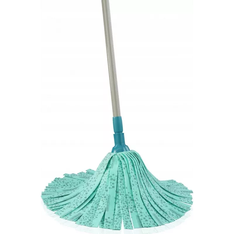 LEIFHEIT Classic Mop Viscose Plus | mop a strisce altamente assorbente per pavimenti duri