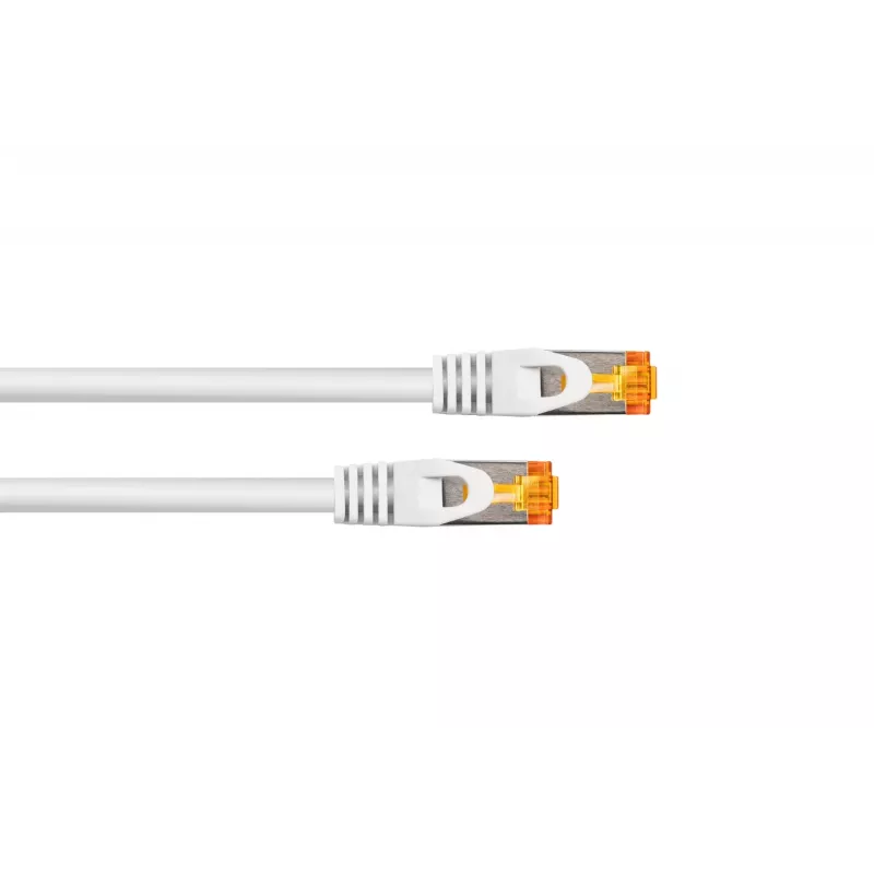 Cavo patch KABELMEISTER Cat.7 S/FTP, 0,15m, bianco, guaina TPE senza alogeni, 10 Gbps