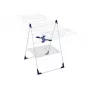 LEIFHEIT Classic 250 Flex Stendibiancheria - 25 m di stenditura, alette regolabili in altezza, pieghevole, bianco/blu