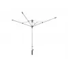 LEIFHEIT LinoLift 500 stendibiancheria rotativo, 50 m corda, telaio in alluminio, regolabile in altezza 106-179 cm, corde resistenti ai raggi UV, boccola da terra inclusa