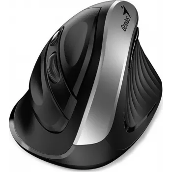 Genius Ergo 8250S mouse wireless, 1600 DPI, nero/argento