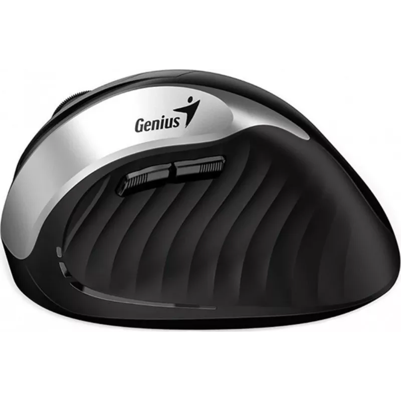 Mouse wireless Genius Ergo 8250S, 1600 DPI, nero/argento
