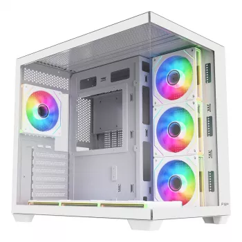 FSP Fortron M341-WA case PC mid-tower con vetro temperato e 4 ventole ARGB