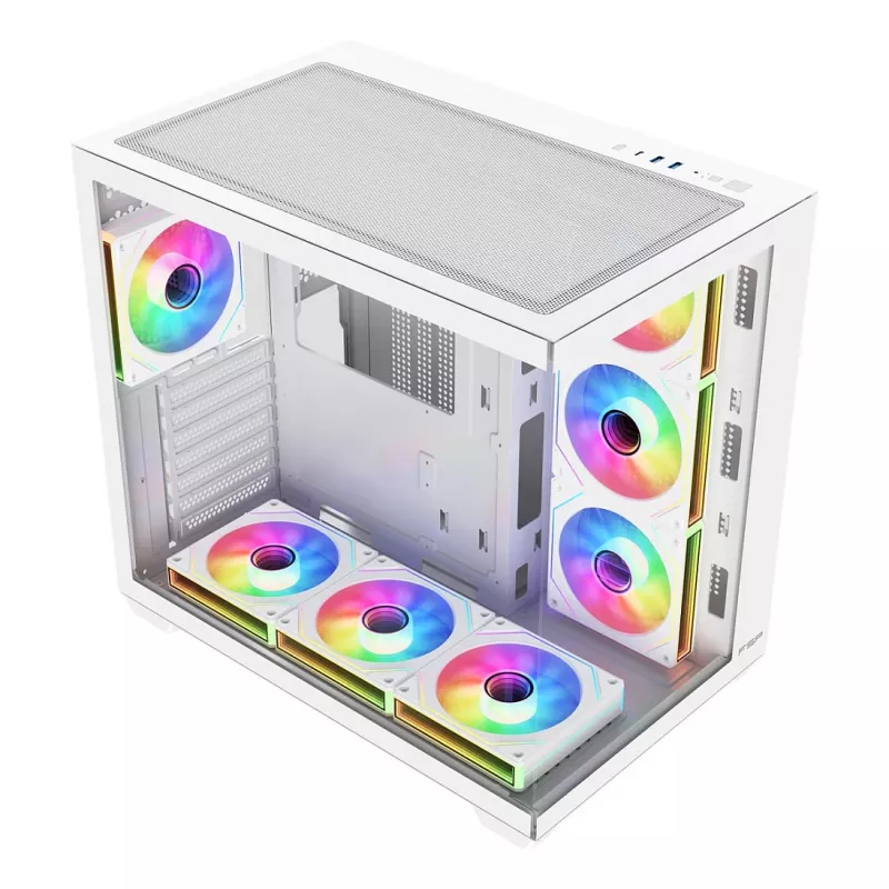 FSP Fortron M341-WA case PC mid-tower con vetro temperato e 4 ventole ARGB