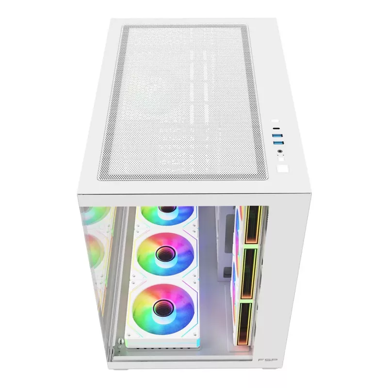 FSP Fortron M341-WA case PC mid-tower con vetro temperato e 4 ventole ARGB