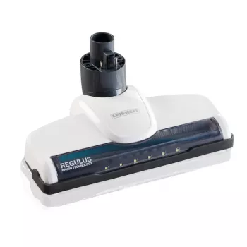 LEIFHEIT Regulus PowerVac 2in1 aspirapolvere a bastone a batteria con unità portatile, 20V Li-Ion, 40min di autonomia, contenitore polvere 0,45L, luci LED, bianco/grigio/blu
