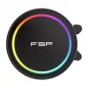 Raffreddamento a liquido All-in-One per CPU FSP AE24-B 240 mm ARGB, LGA1851/AM5, nero