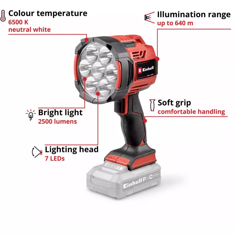 Einhell TE-CL 18/2500 Li Solo lampada da lavoro LED a batteria (solo)
