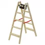 HAILO H77 ComfortLine scala in legno a doppia salita 2x5 gradini
