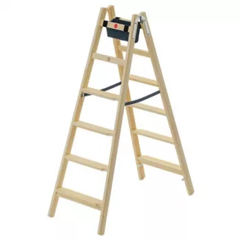 HAILO scala a doppia salita H77 ComfortLine in legno 2x6 gradini