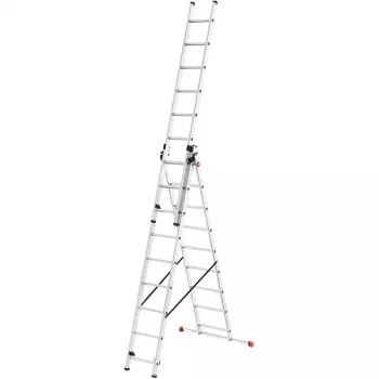 HAILO ProfiStep Combi scala in alluminio 3x12 pioli